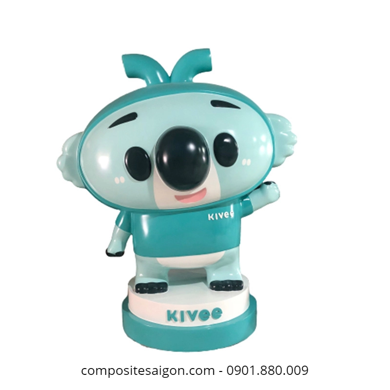 mo hinh bang composite dep22 1 8474 - Mô hình con gấu koala bằng composite frp cao 1200mm